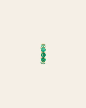 10k Solid Gold Emerald Spacer