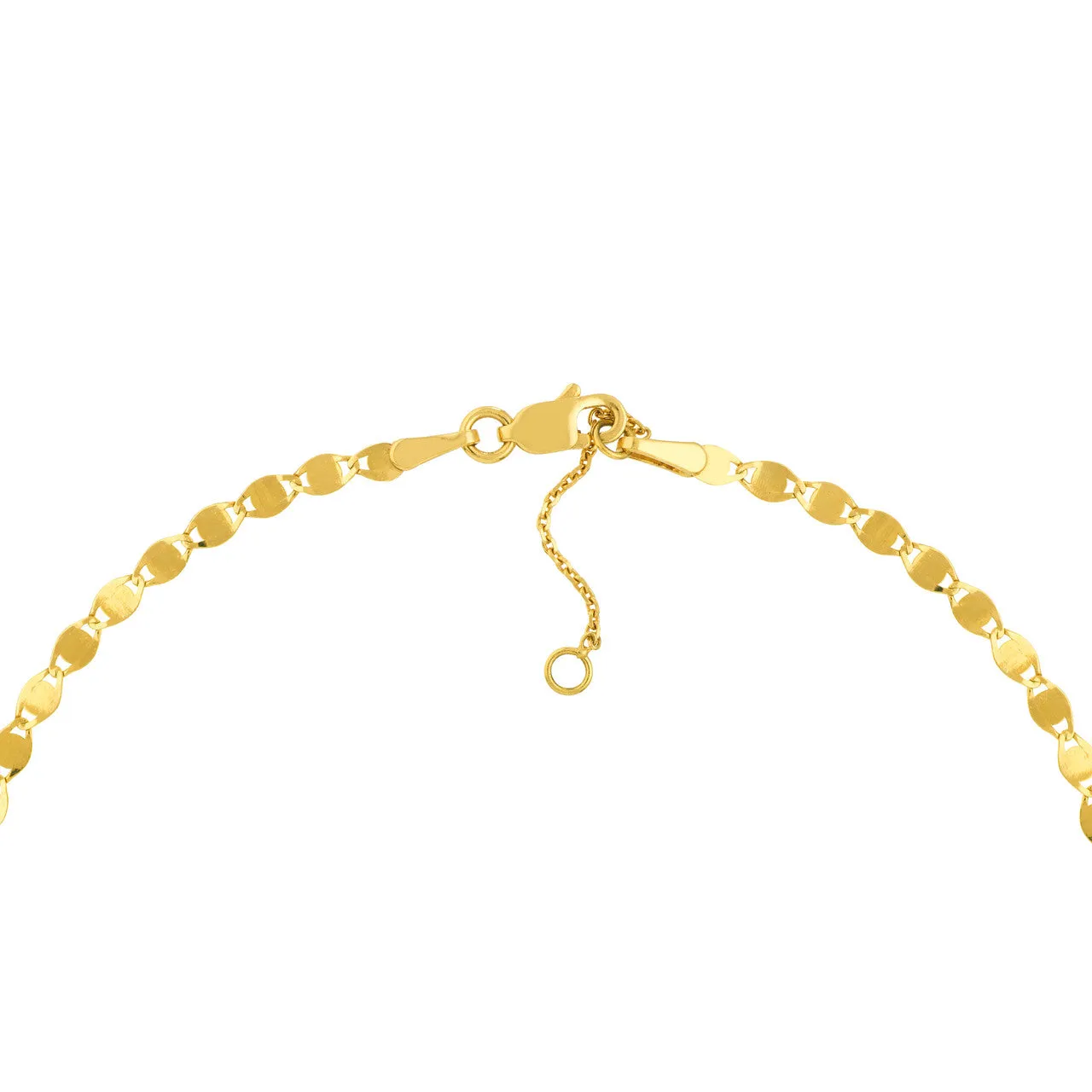 14K Yellow Gold Valentina Chain Anklet