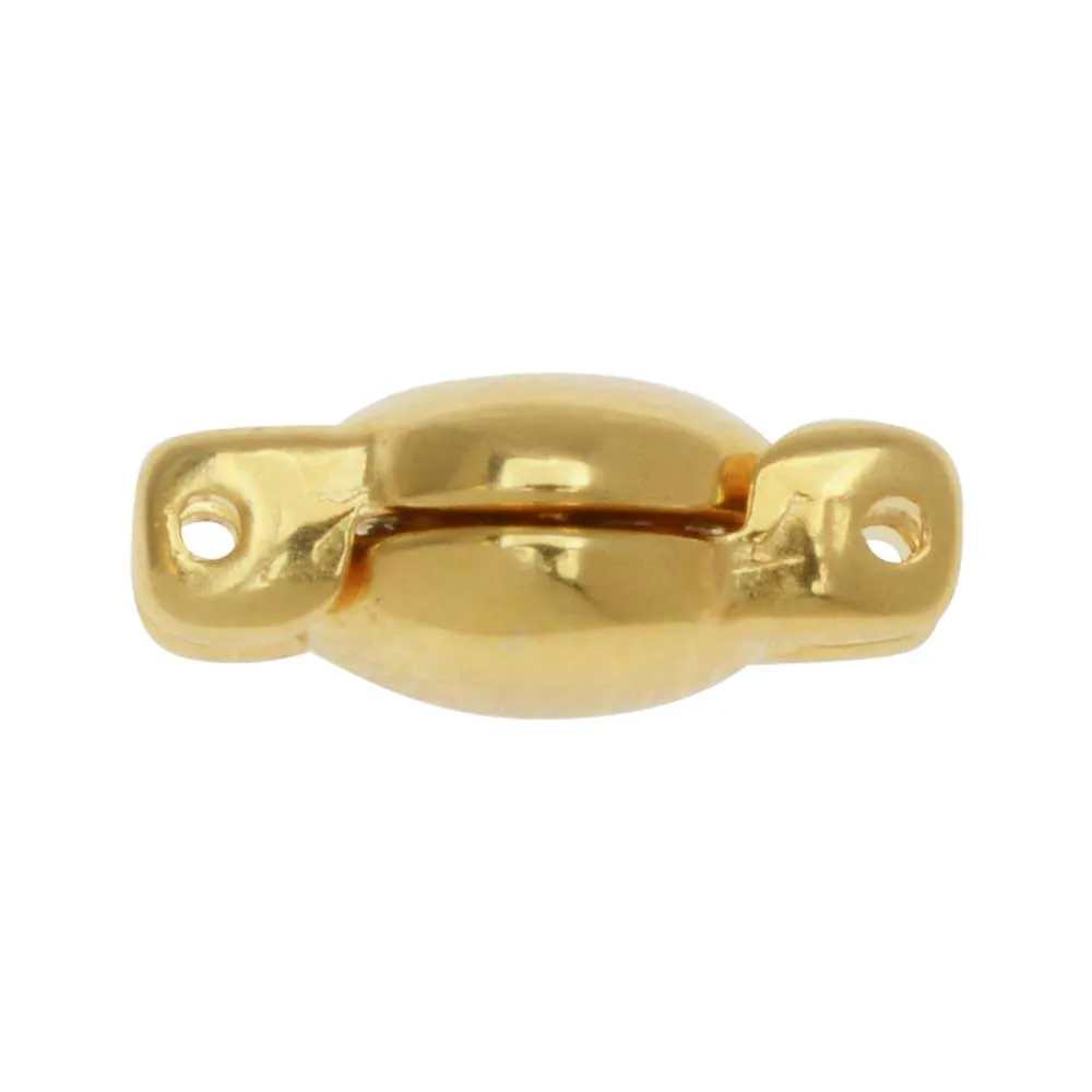 1 Set 24K Gold Plated Kypri Magnetic Clasps, SuperDuo Bead