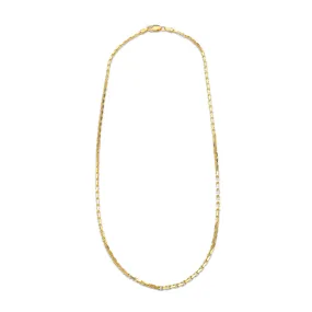 2mm Solid 14K Box Link Necklace