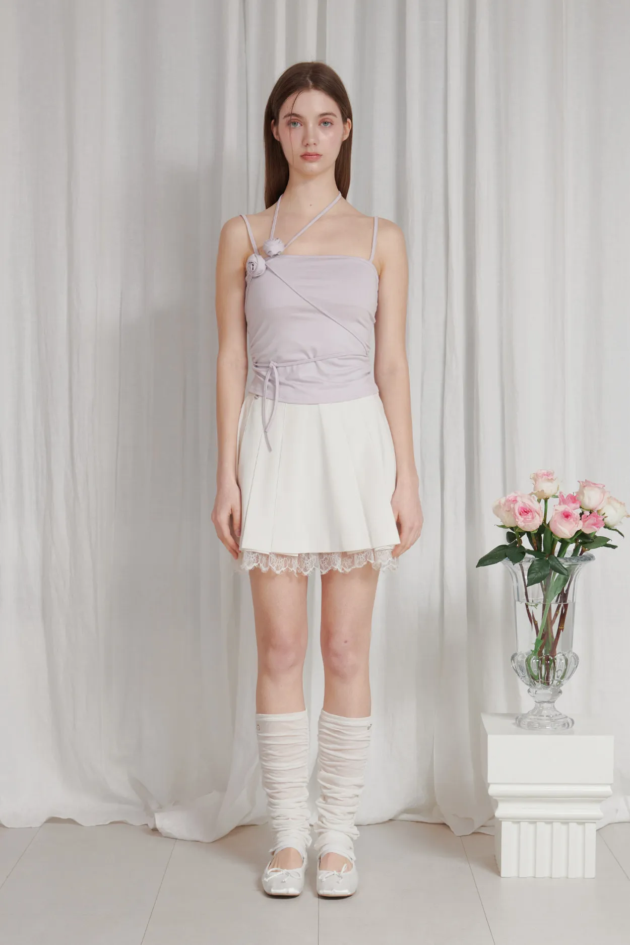 ★PAIN OR PLEASURE★ ROSE CORSAGE SLEEVELESS - purple