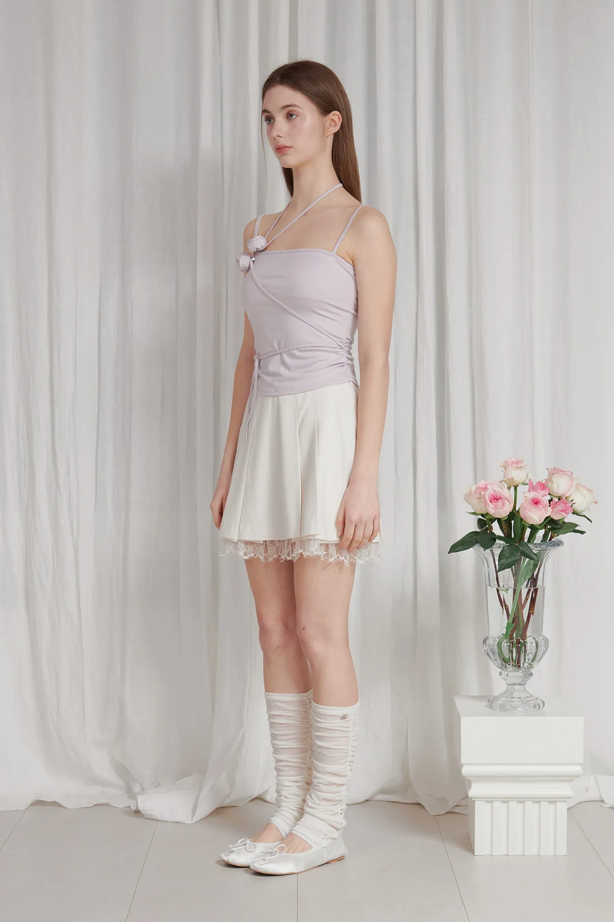 ★PAIN OR PLEASURE★ ROSE CORSAGE SLEEVELESS - purple