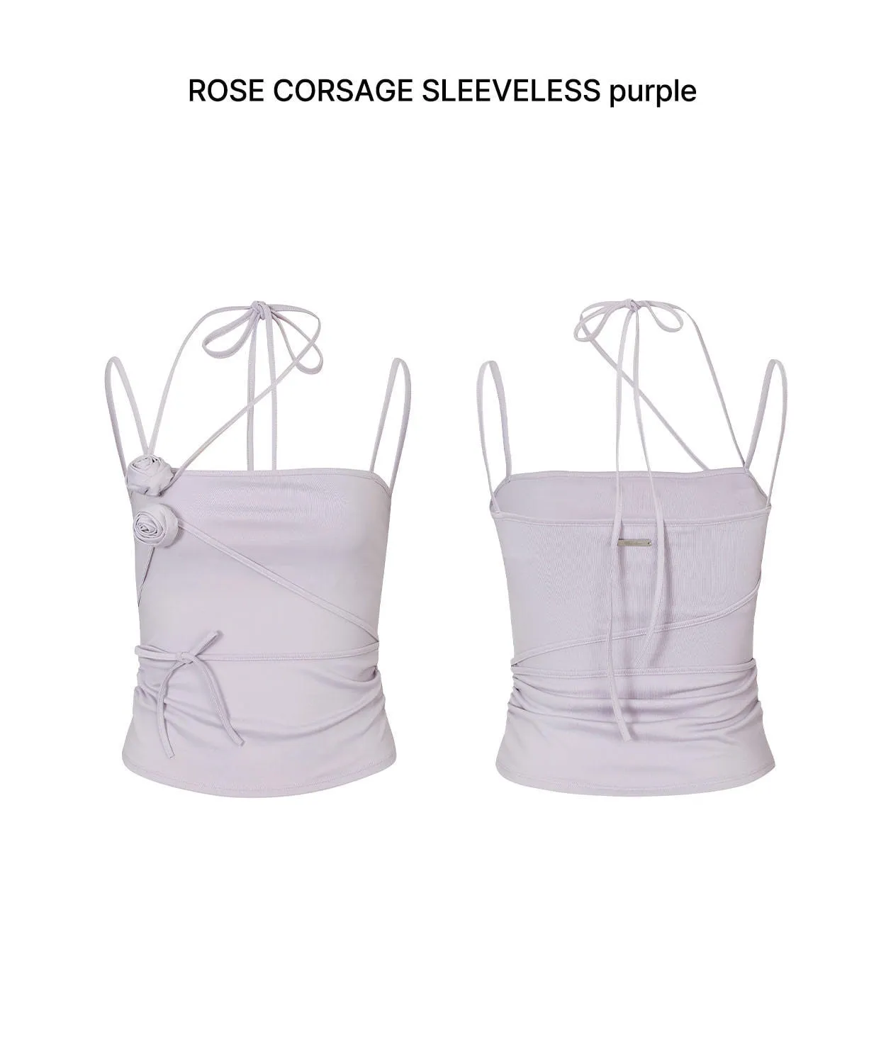 ★PAIN OR PLEASURE★ ROSE CORSAGE SLEEVELESS - purple