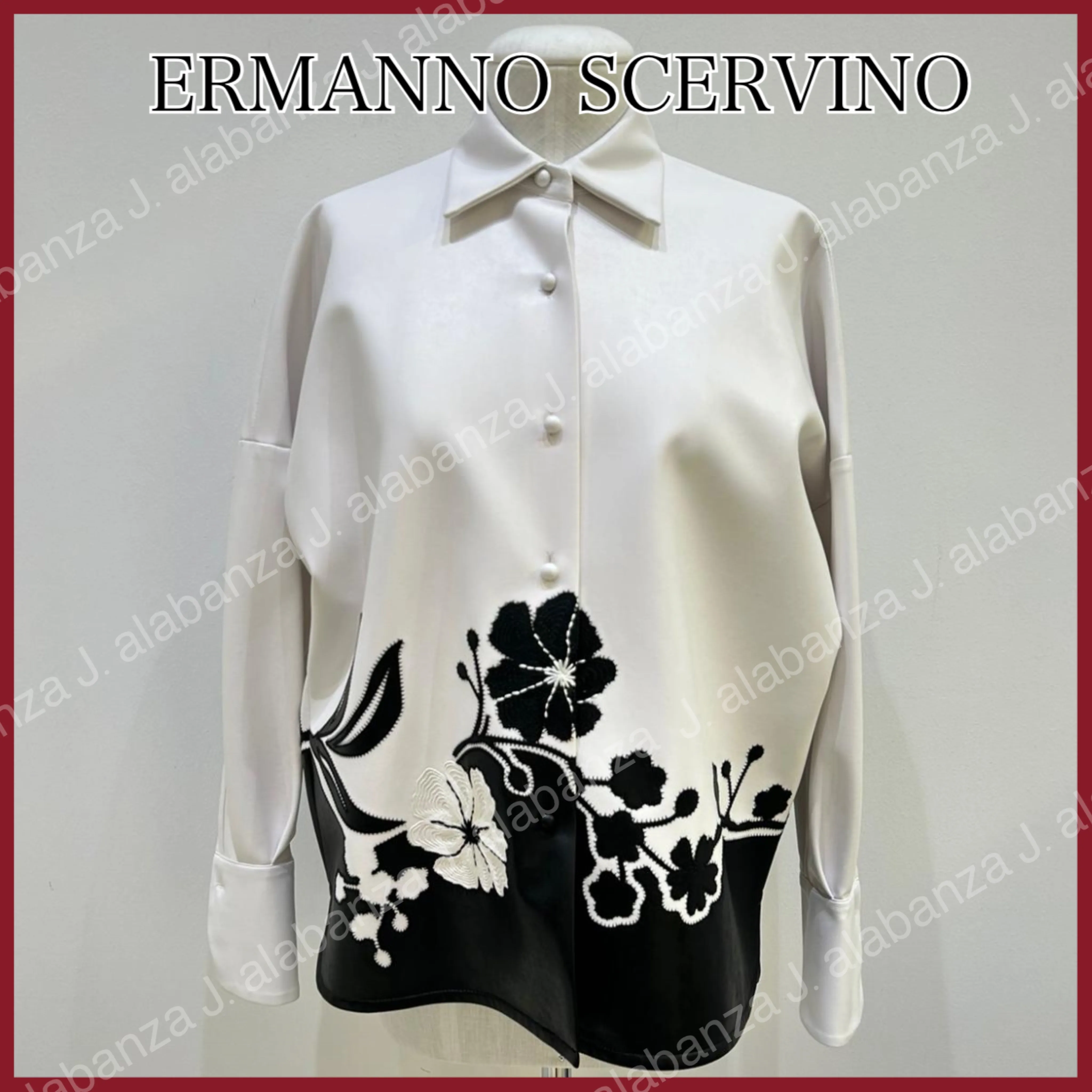 Flower Pattern Long Sleeves Plain Office Style