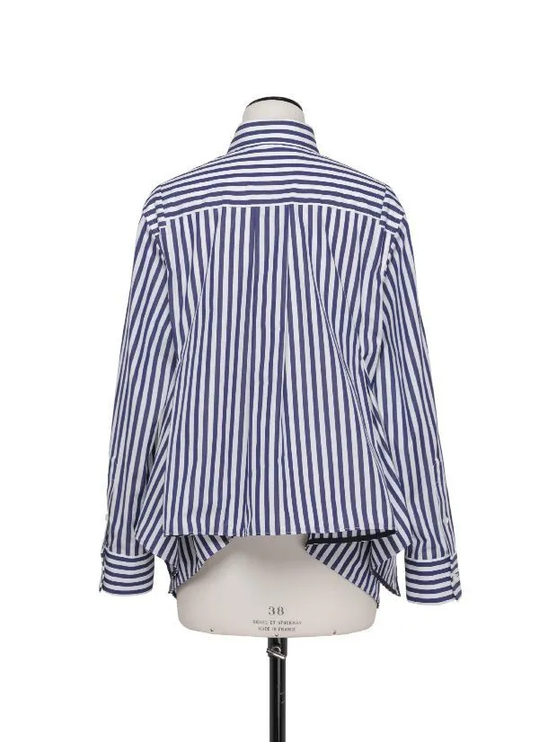 Striped Cotton Casual Long Sleeve Office Shirt