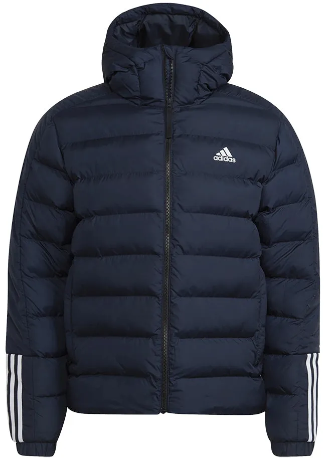 Adidas Itavic 3 Stripes Hooded Jacket for Men in Legend Ink