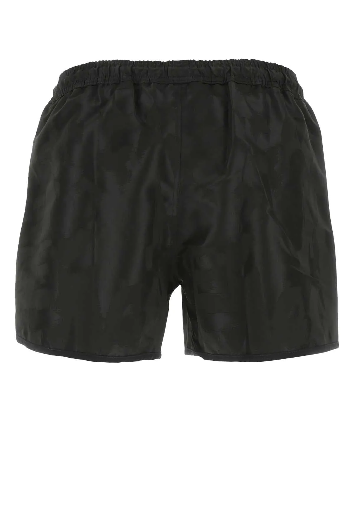 Alexander Mcqueen Black Polyester Swimming Shorts