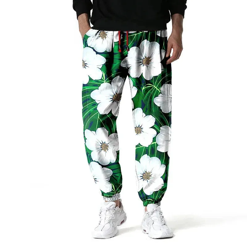 Floral Printed Hip Hop Sweatpants