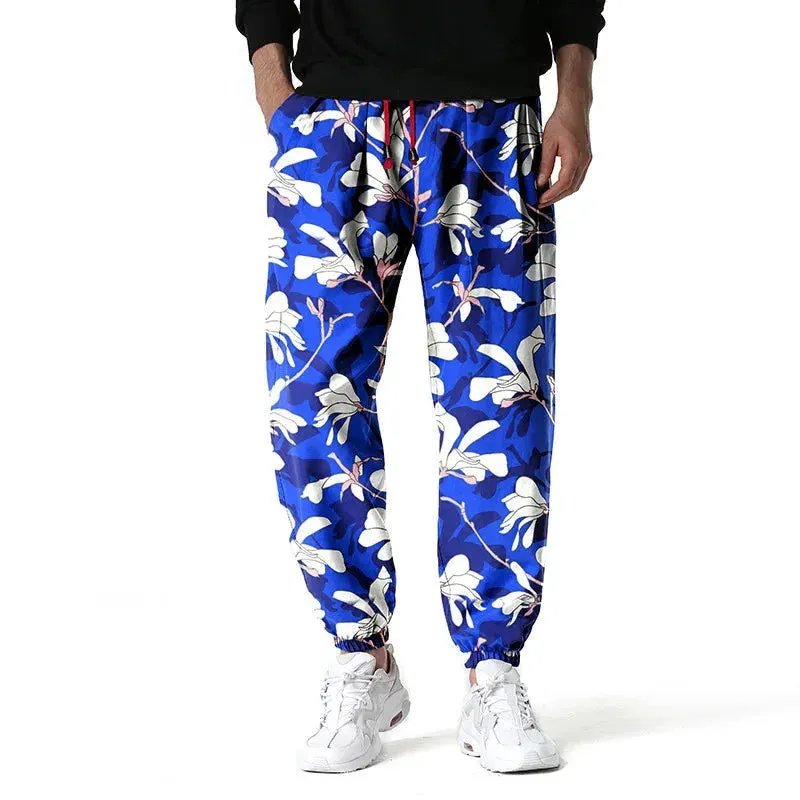 Floral Printed Hip Hop Sweatpants