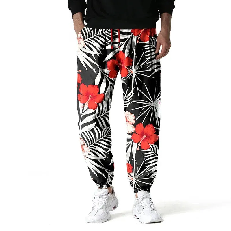 Floral Printed Hip Hop Sweatpants