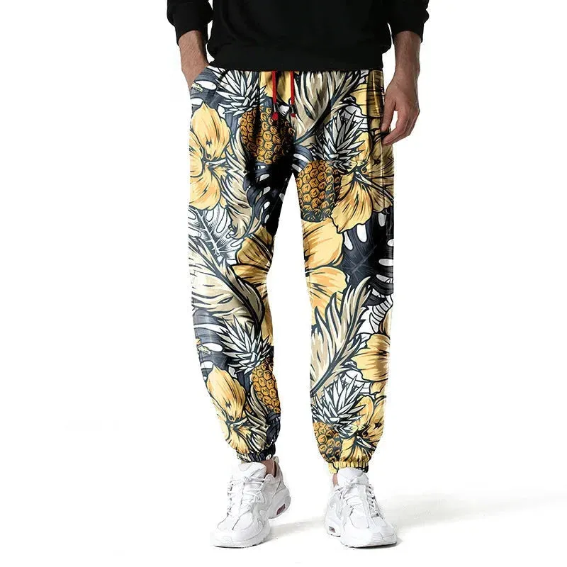 Floral Printed Hip Hop Sweatpants