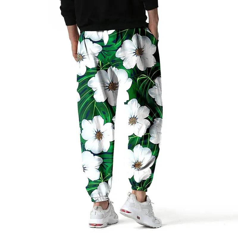 Floral Printed Hip Hop Sweatpants