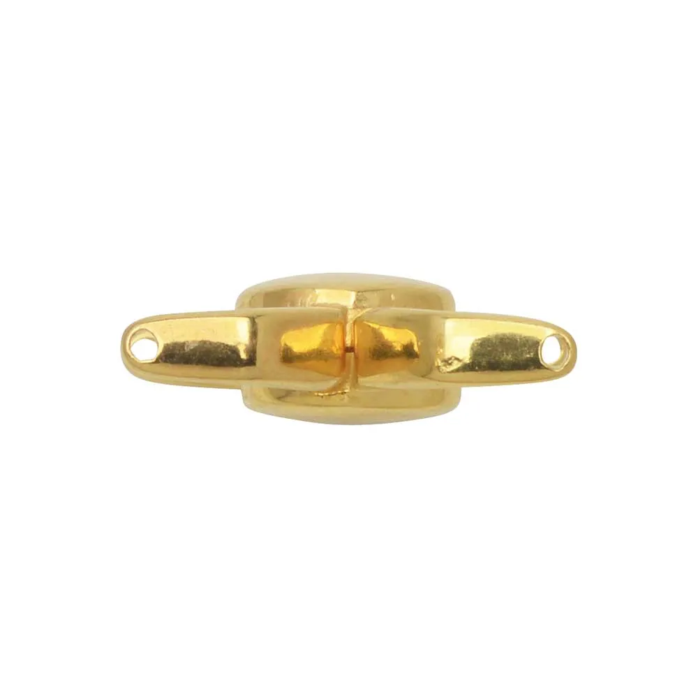 24k Gold Plated Cymbal Magnetic Clasps for 11/0 Delica Beads - Kissamos Design