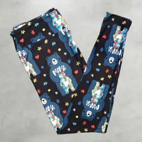 Autism Awareness Mama Bear Leggings