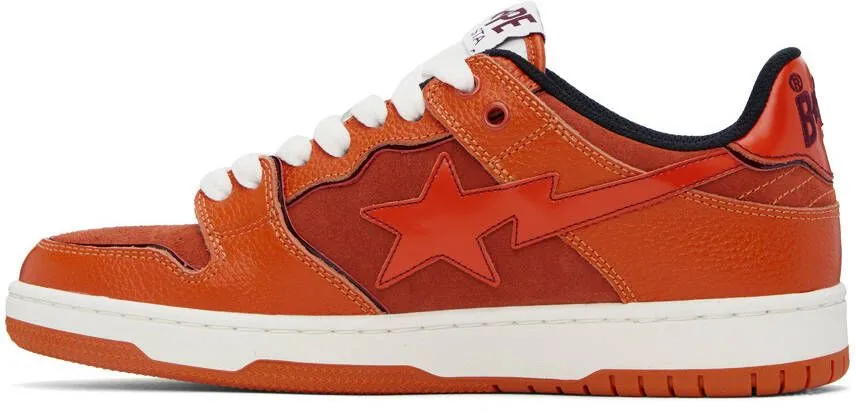 BAPE Orange Sk8 Sta #2 Sneakers