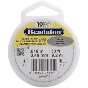 Beadalon .018'' 19 Strand Bright Wire