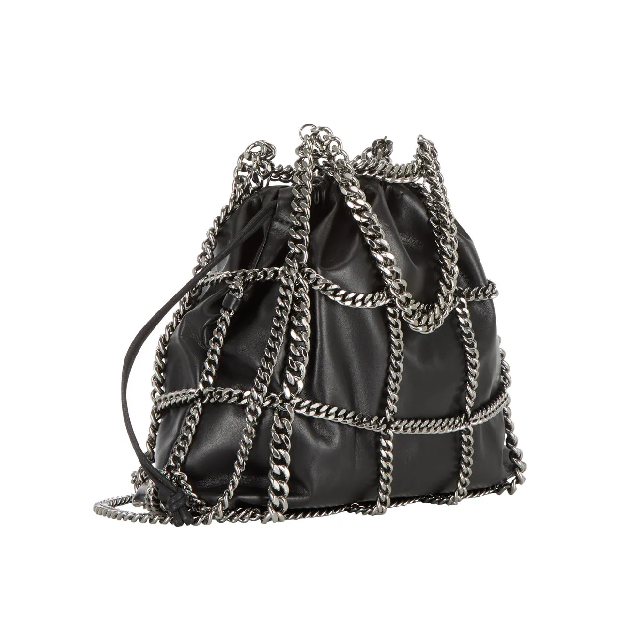 Black Brass Cage Mini Crossbody Bag