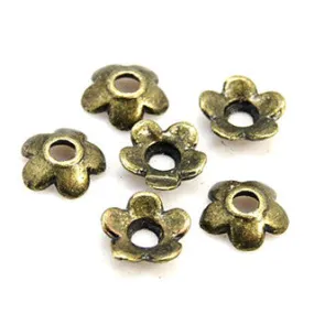 Ancient Bronze Bead Cap 7mm (100 Pieces)