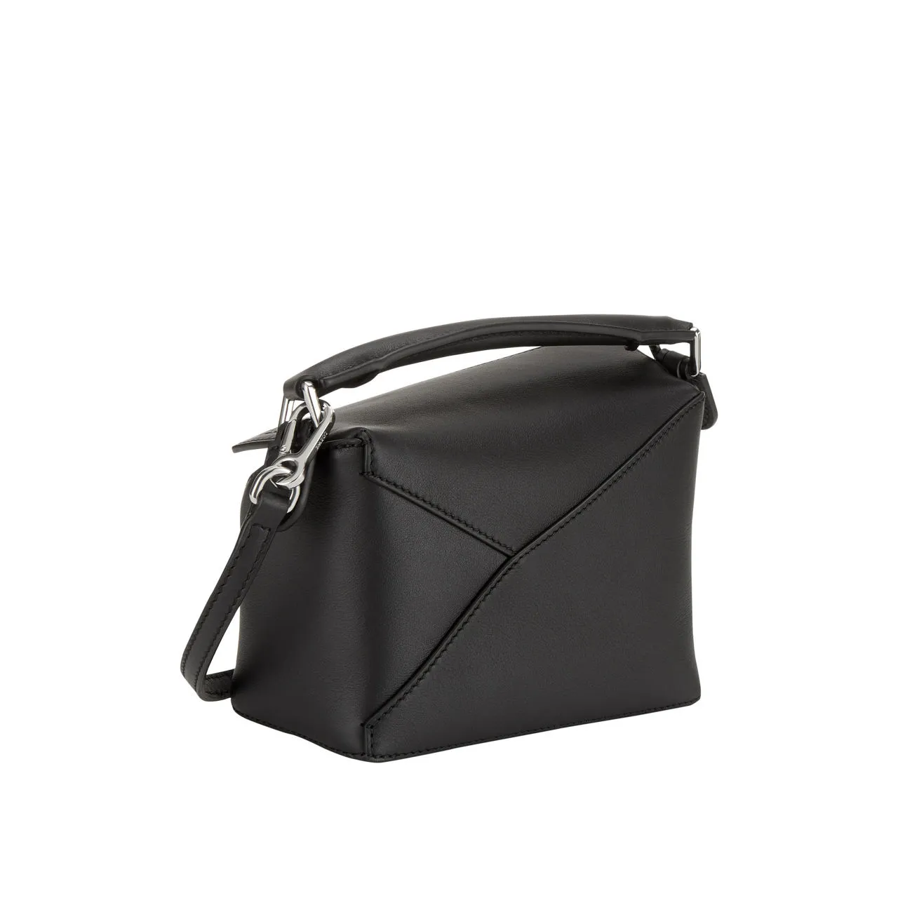 Black Puzzle Mini Crossbody Bag