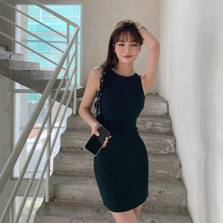 Classic Black Sleeveless Dress