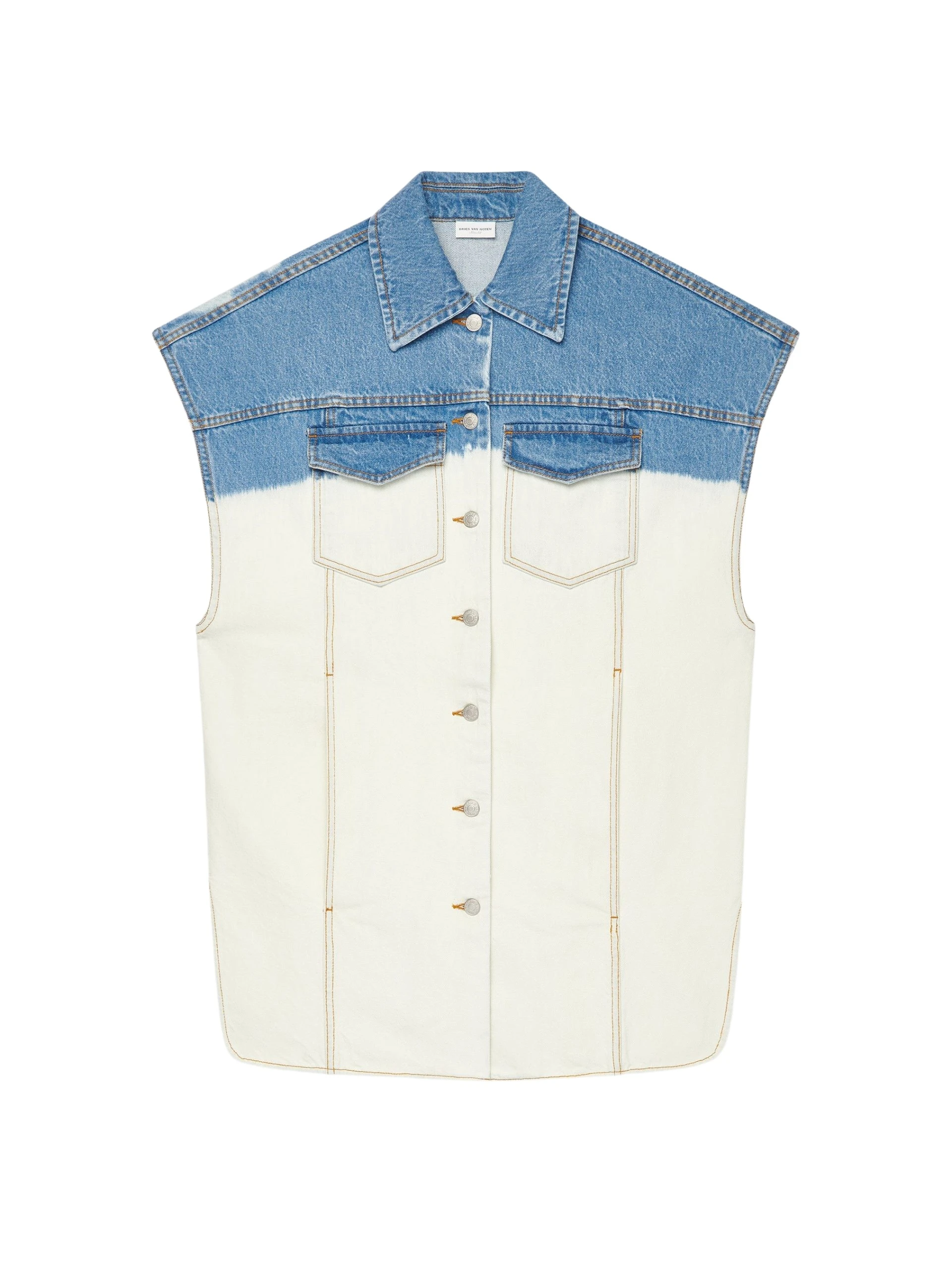 Bleach Denim Vest