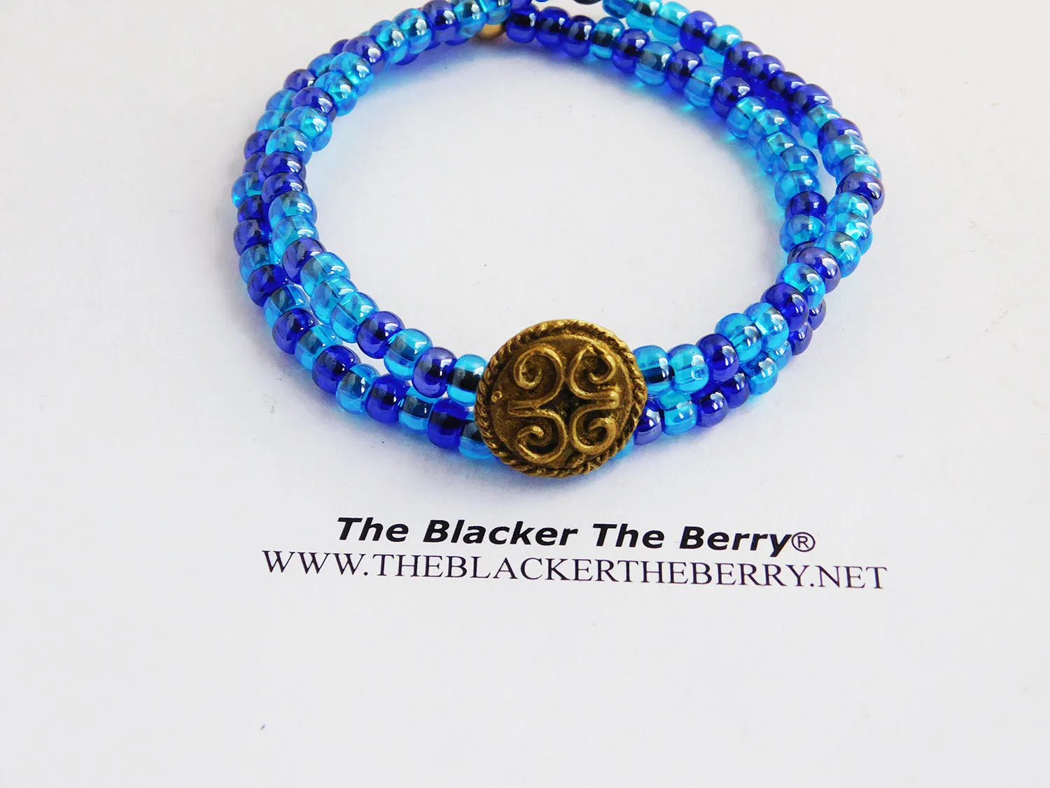 Blue Beaded African Bracelet Anklets Jewelry