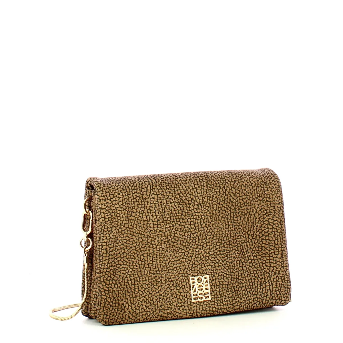 Borbonese OP Natural Black Mini Crossbody Bag