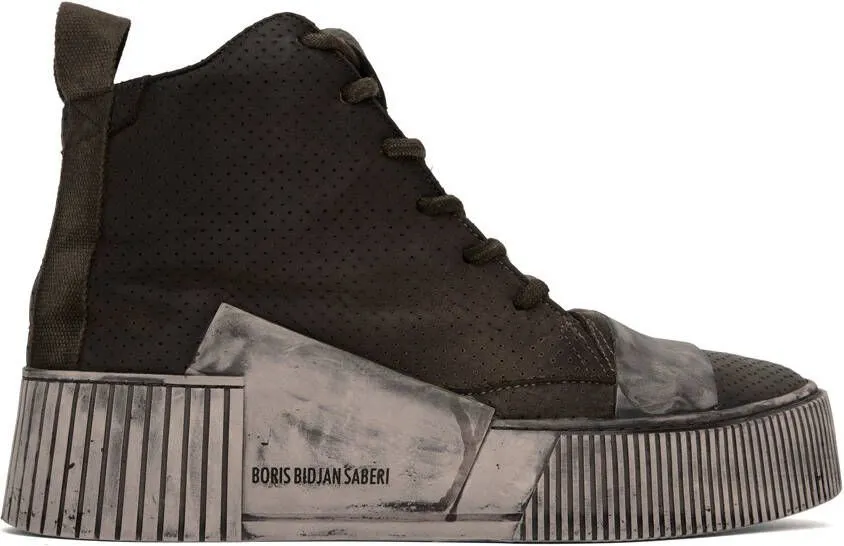 Boris Bidjan Saberi Khaki Bamba 1.1 Sneakers