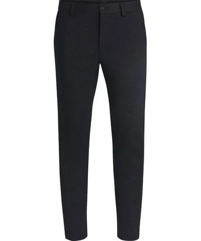 Boss Slim-Fit Trousers in Salt-and-Pepper Stretch Jersey