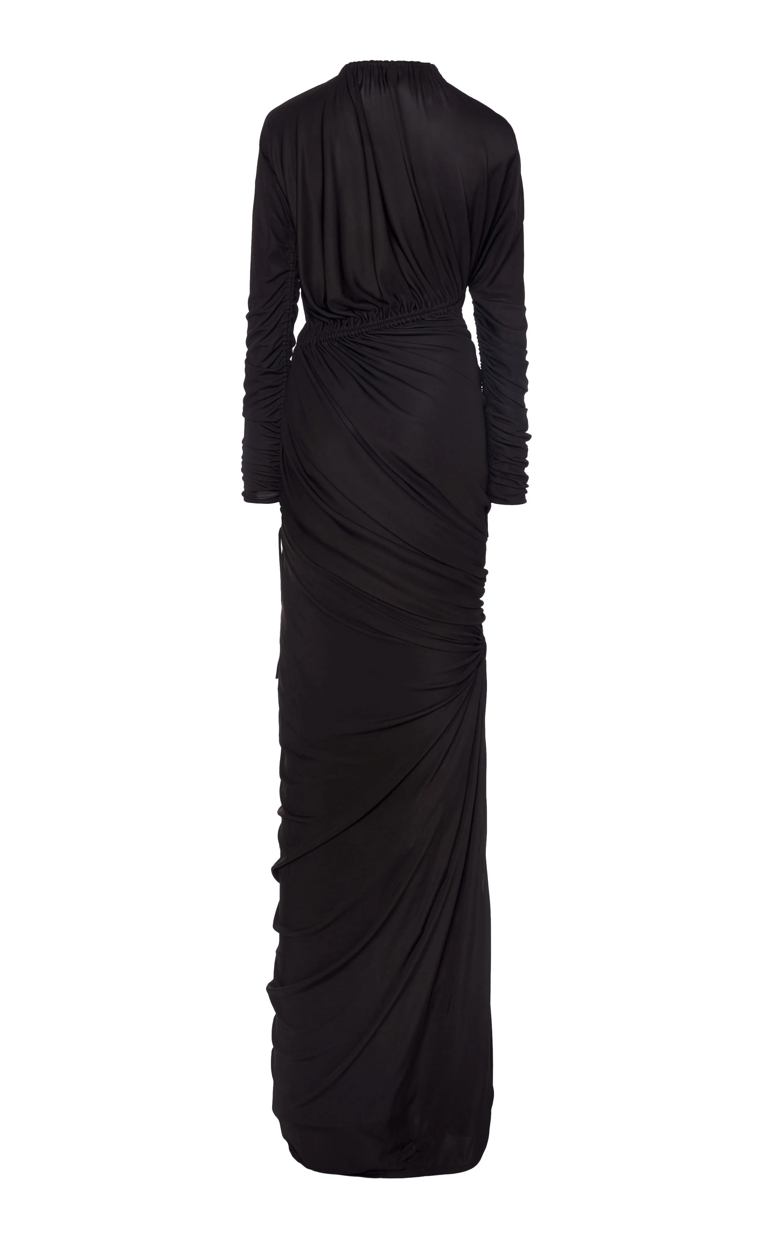 Bottega Veneta Ruched Jersey Maxi Dress