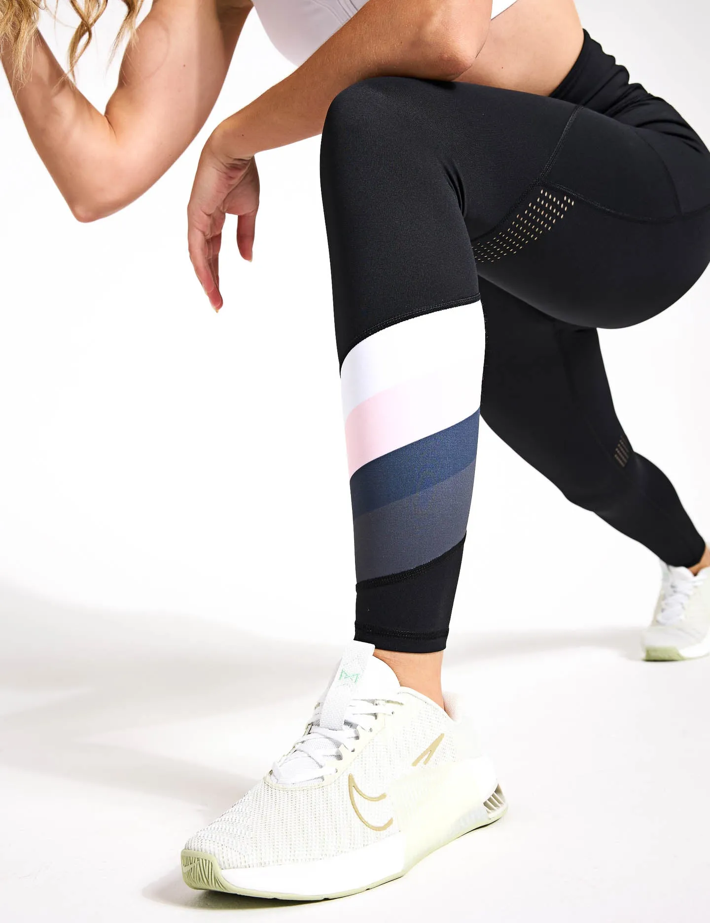 Black/Lilac/White Brooklyn Leggings