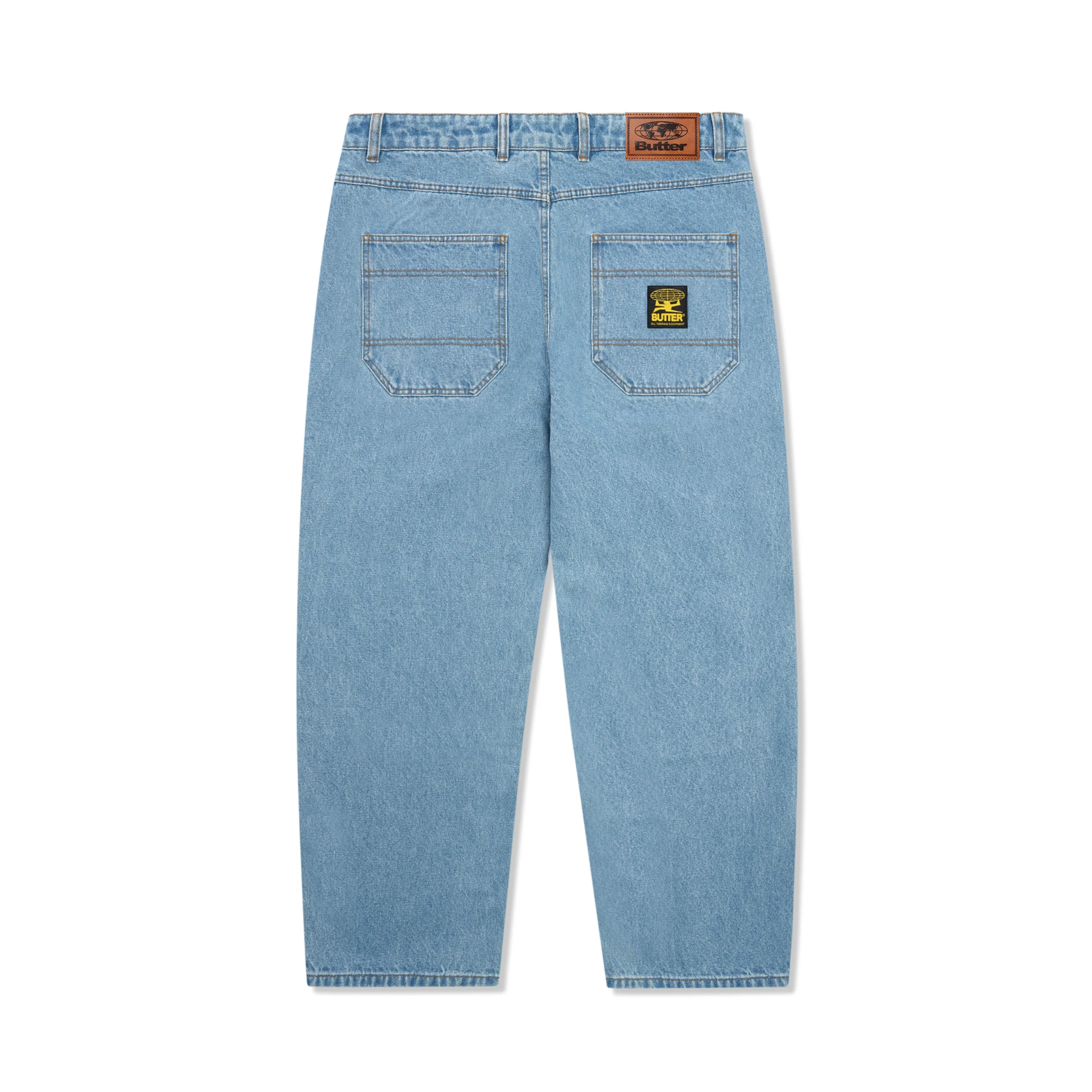 Butter Washed Indigo Patch Pocket Denim Jeans