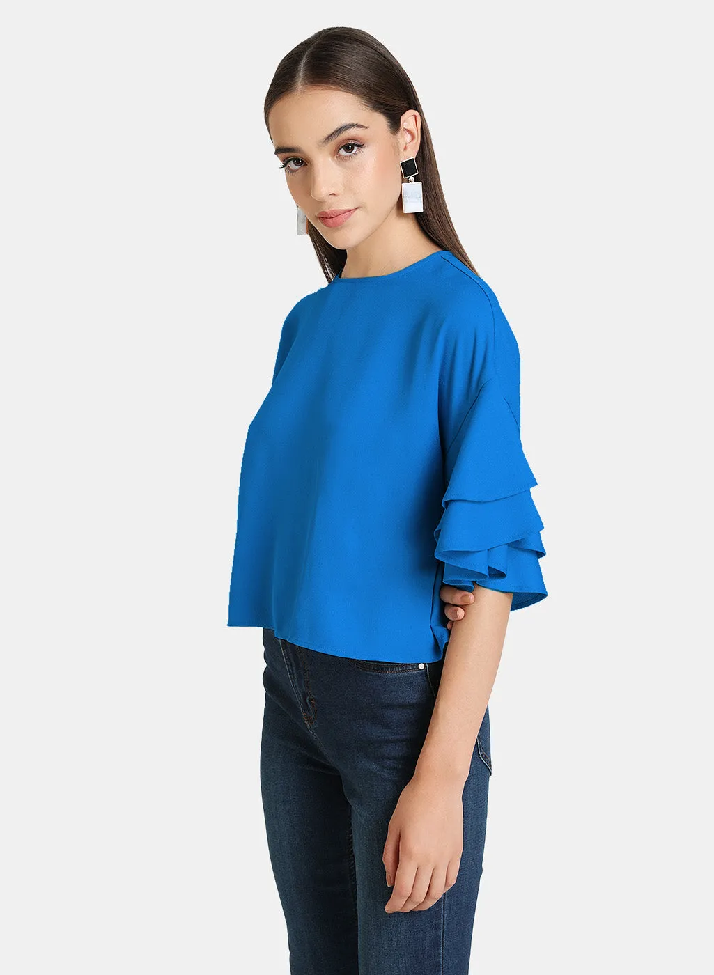 Ruffle Detail Top