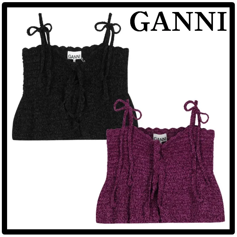 Ganni Street Logo Tanks & Camisoles