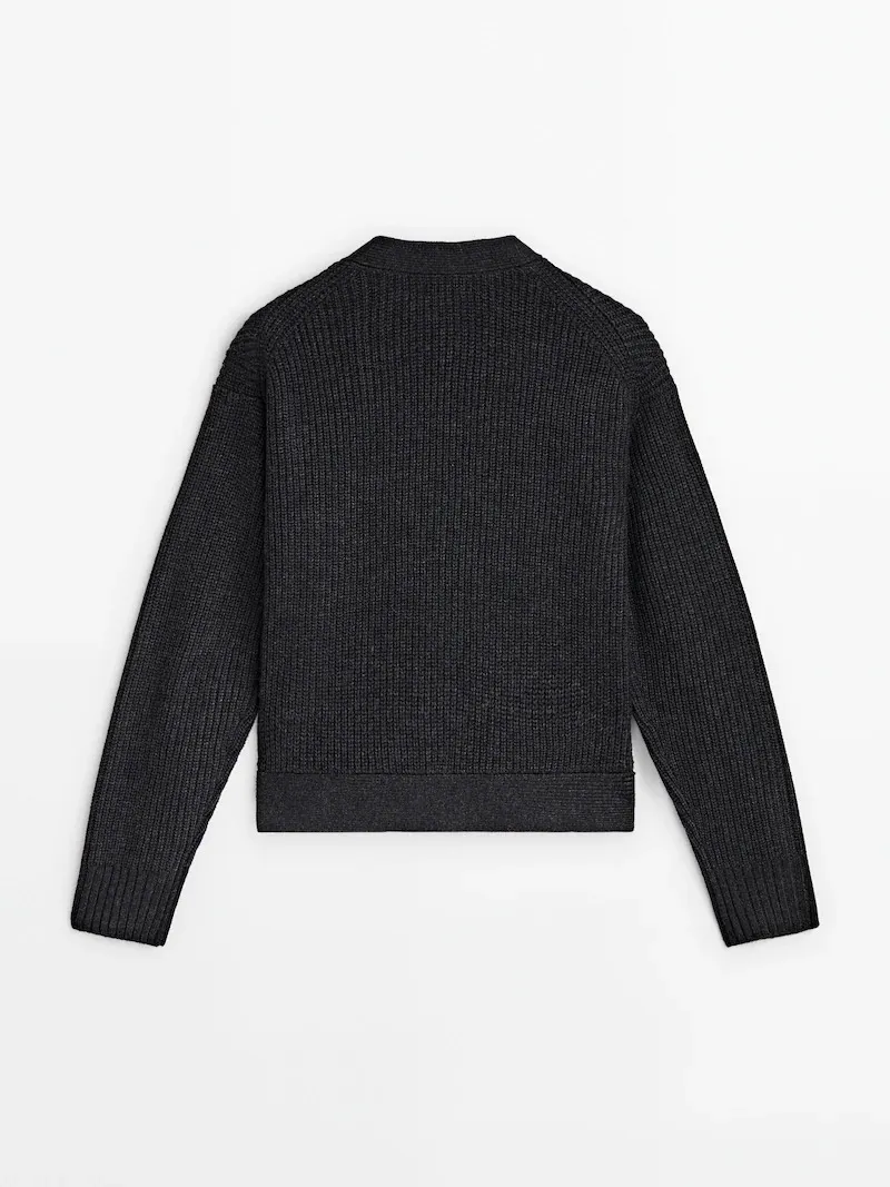 Wool Long Sleeve Office Style