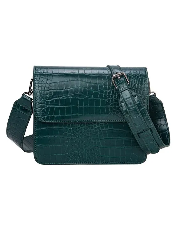 Dark Green Trace Cayman | HVISK Vegan Crossbody Bags