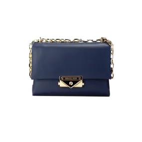 Navy Vegan Leather Convertible Crossbody Bag by Cece Small