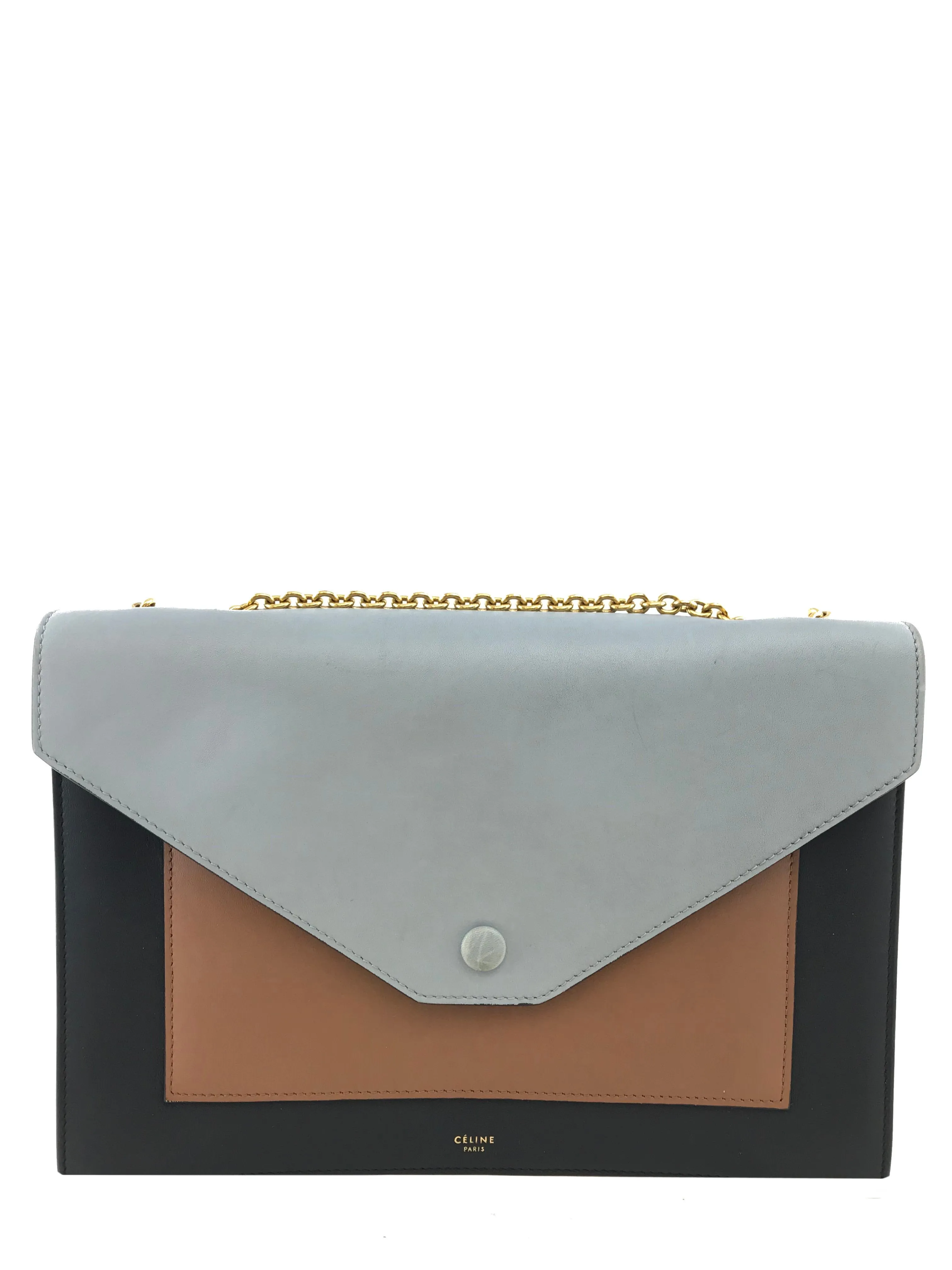 Stylish Leather Envelope Bag