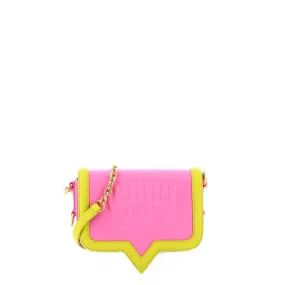 Chiara Ferragni Eyelike Small Bicolor Carmine Rose Bag