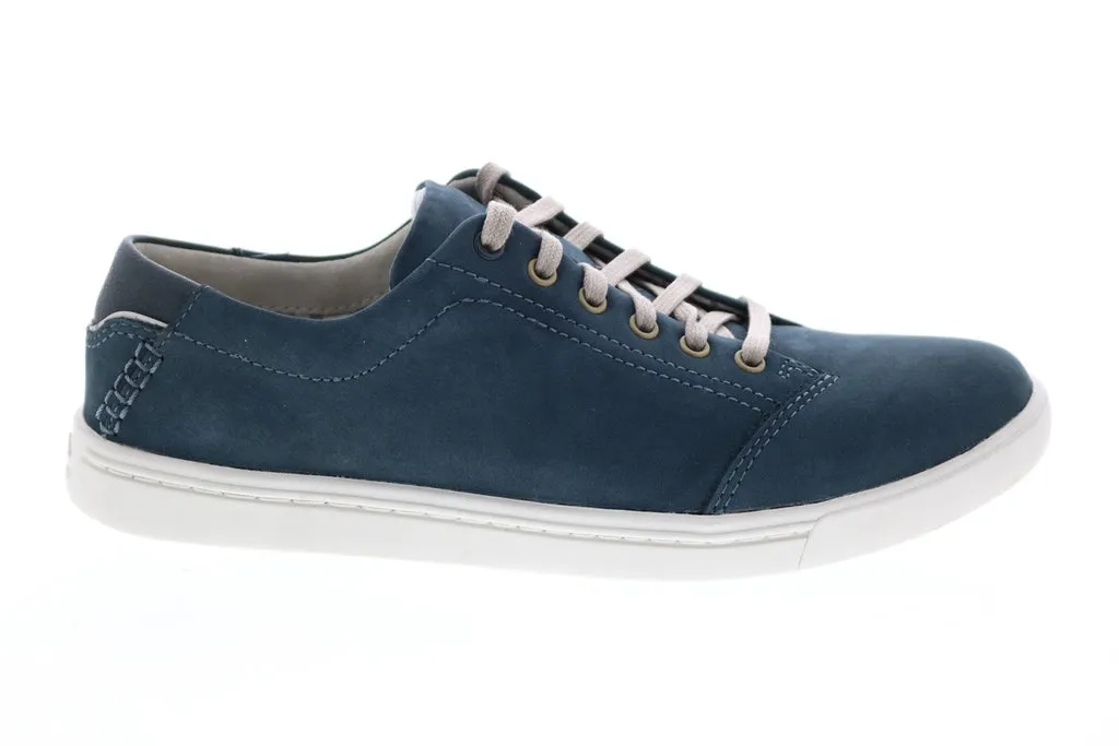 Clarks Newood Street Lace 26108207 Mens Blue Nubuck Lifestyle Sneakers Shoes
