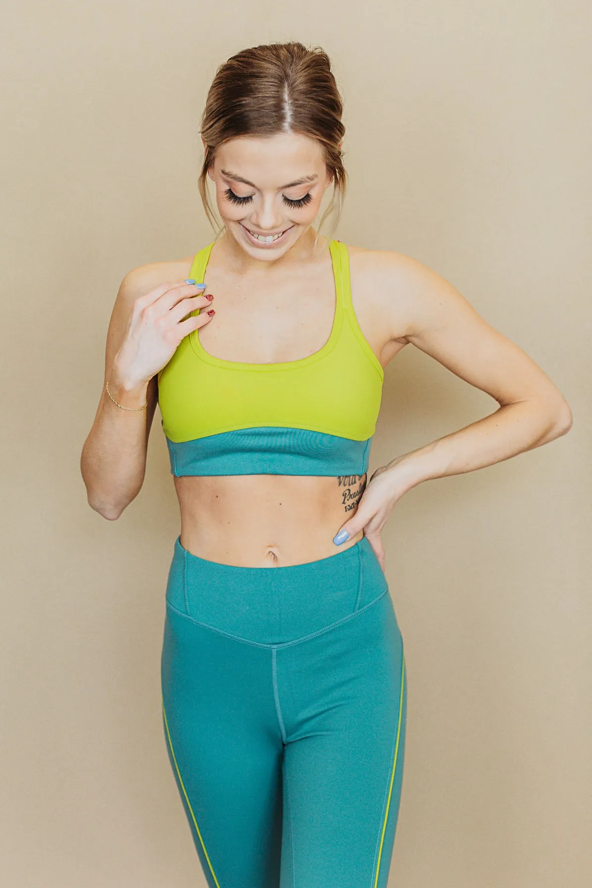 Colorblock Sports Bra