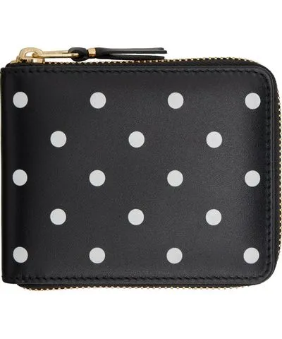 COMME des GARÇONS Black Polka Dot Wallet