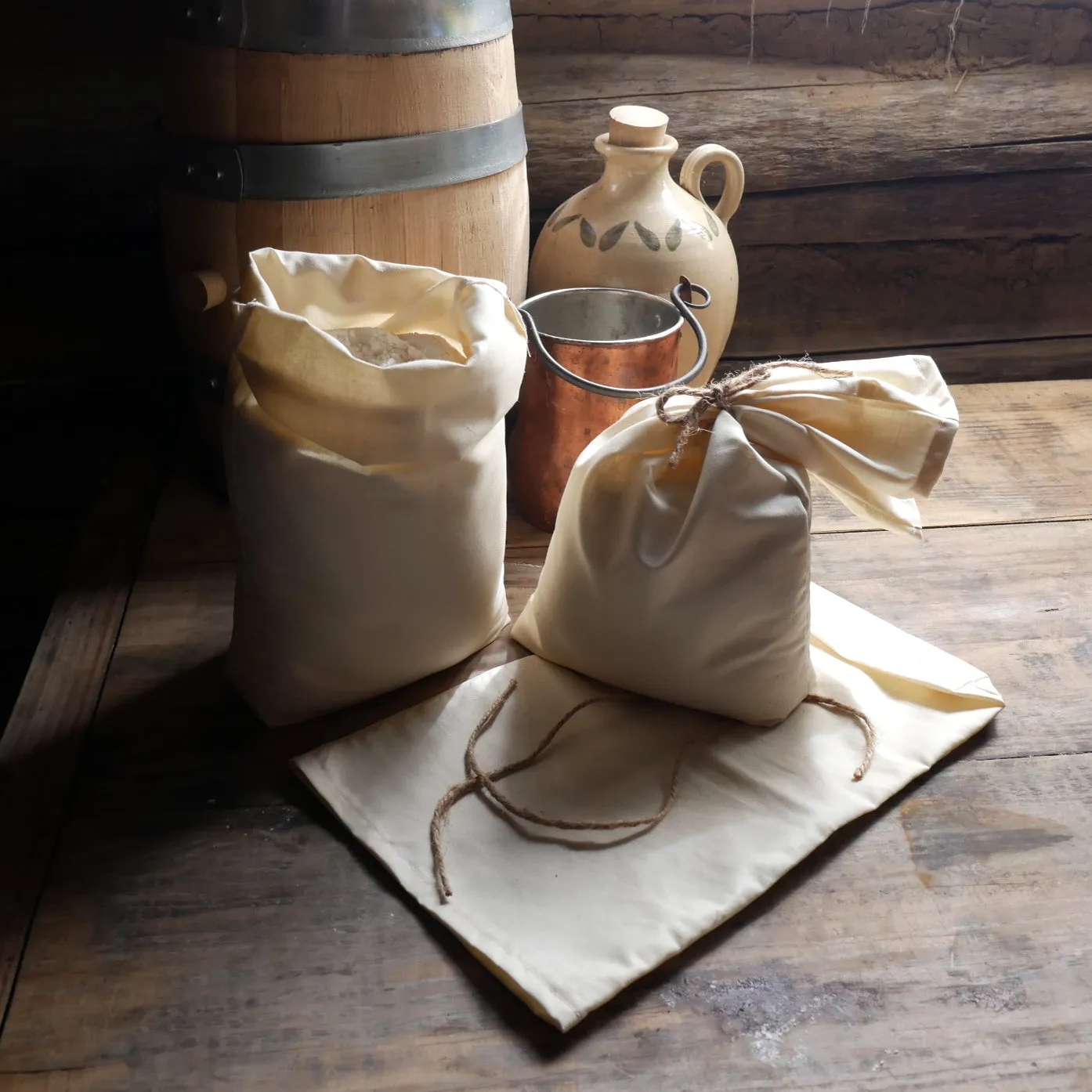 Cotton flour sacks