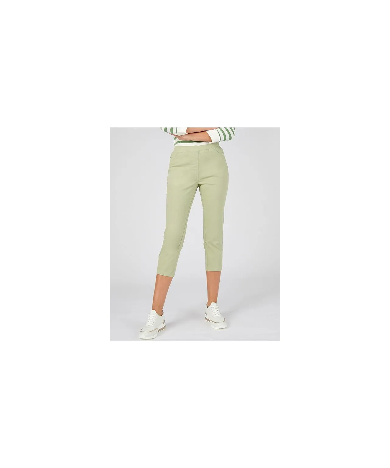 Cotton Rich Crop Trousers