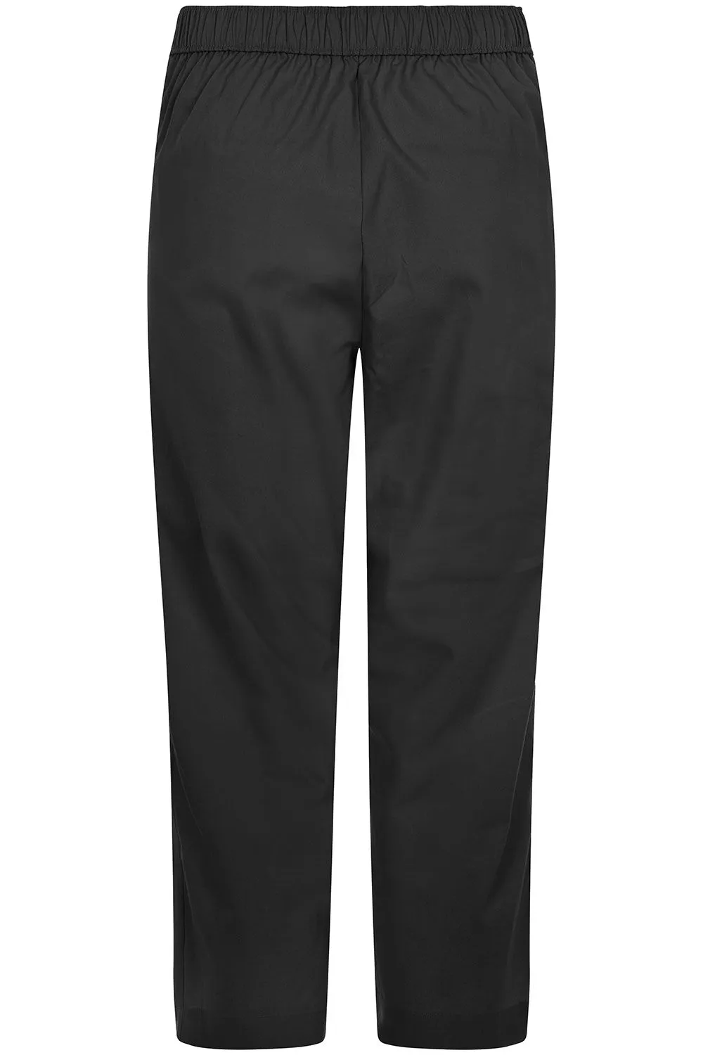 Cropped Elastic Waist Pants