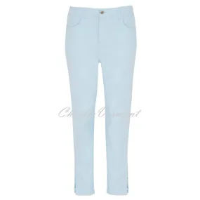 Dolcezza Cropped Denim Pant in Powder Blue