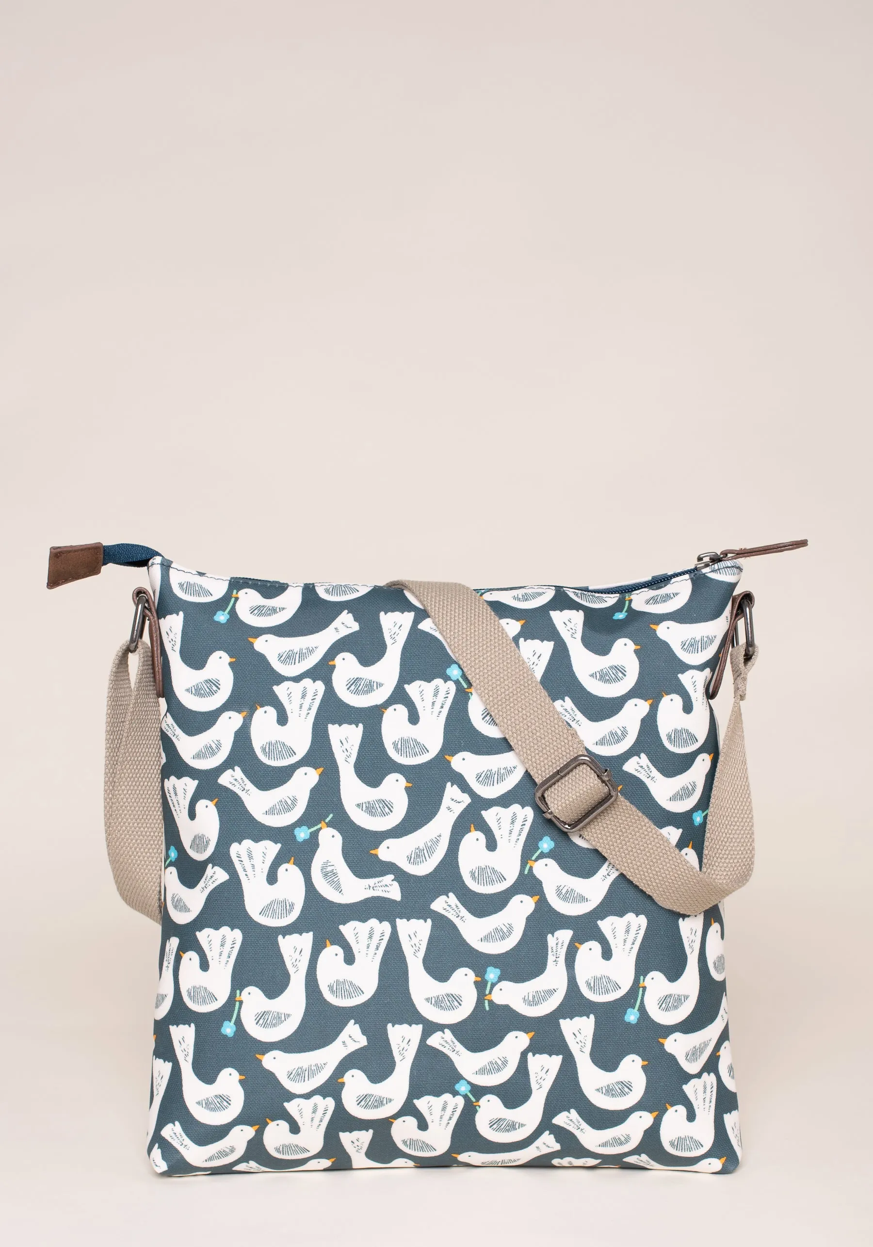 Bird Print Crossbody Purse