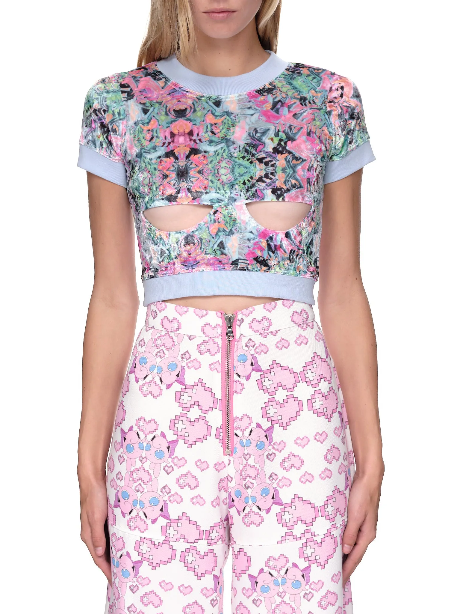 Cutout Tank Top (CG8-CUTOUT-TOP-PINK-BLUE)