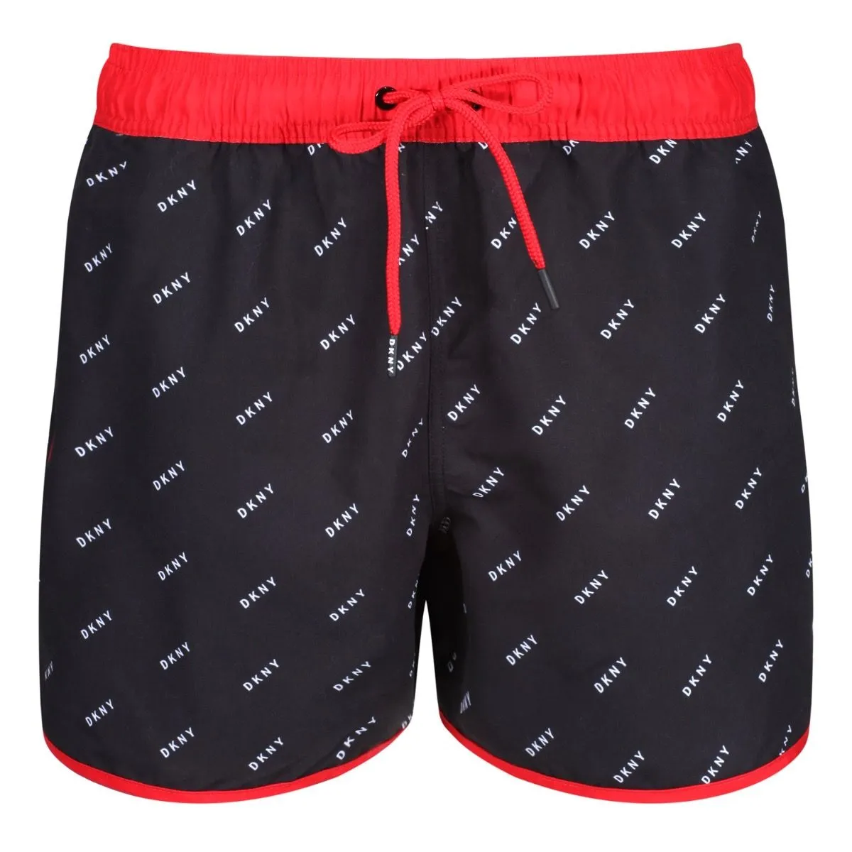 DKNY Azores Black/Spotlight Red Swim Shorts