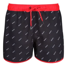 DKNY Azores Black/Spotlight Red Swim Shorts